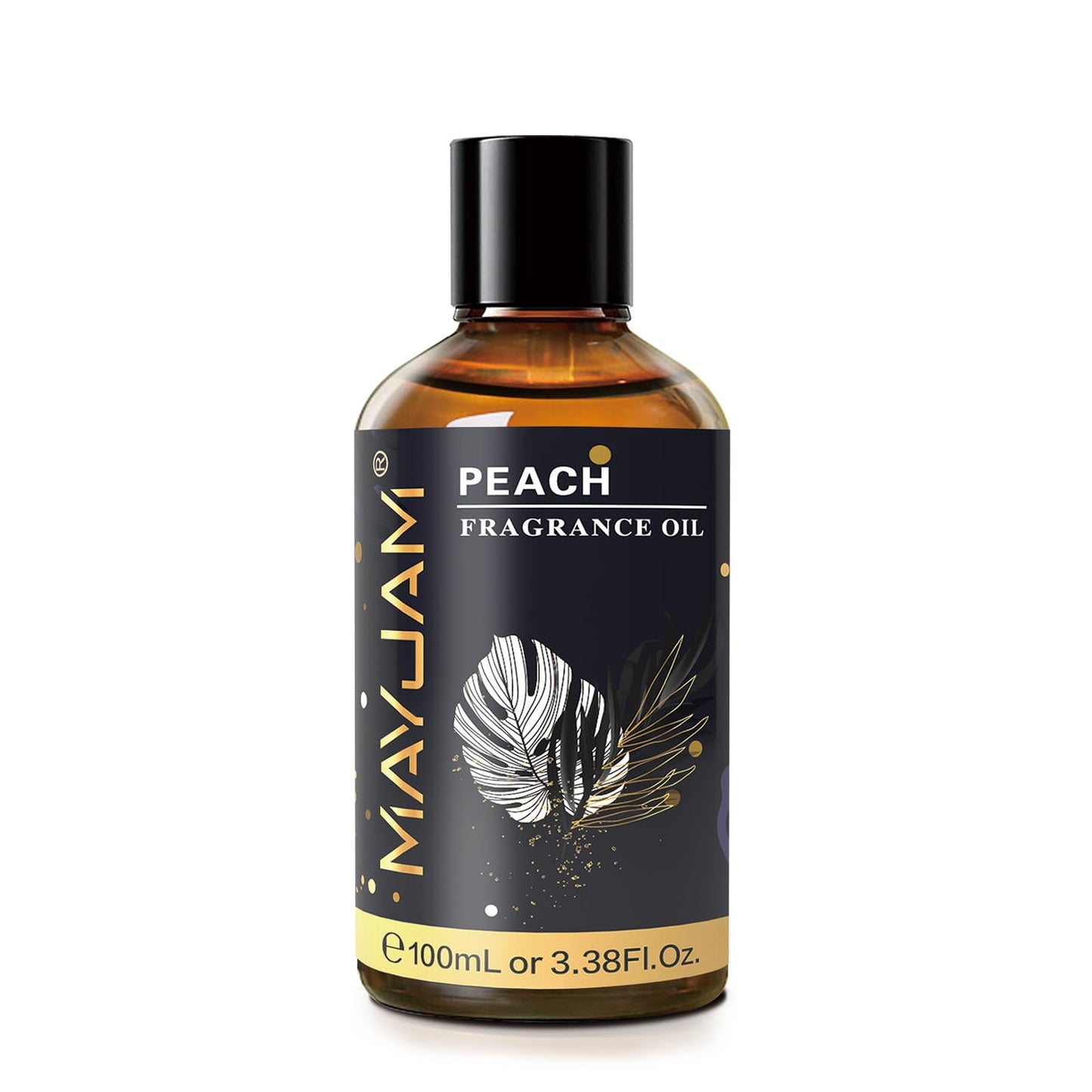 MAYJAM Peach Fragrance Oil 100ml with Glass Dropper - Diffuser & DIY Use