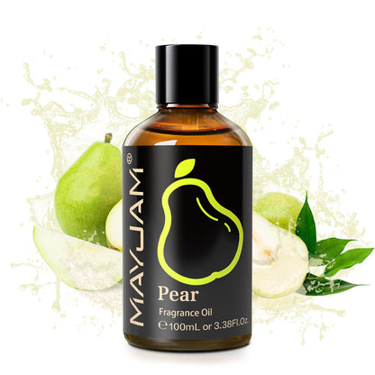 MAYJAM Pear Fragrance Oil 100ml – Diffuser & DIY Soap, Candle Making