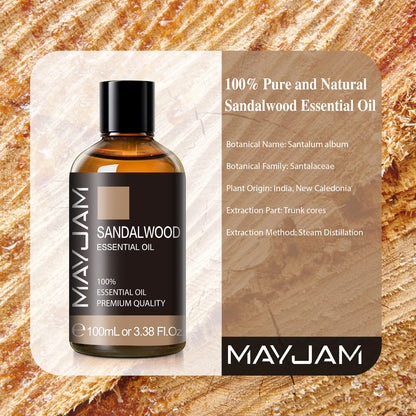 Sandalwood Essential Oil 3.38 fl oz – MAYJAM | Aromatherapy & DIY