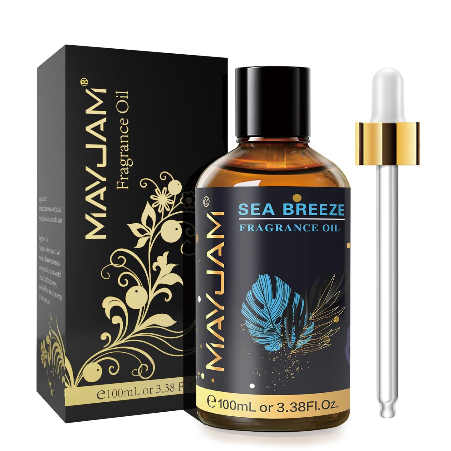 MAYJAM Sea Breeze Fragrance Oil 100ML with Glass Dropper – Diffuser & DIY