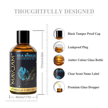 MAYJAM Sea Breeze Fragrance Oil 100ML with Glass Dropper – Diffuser & DIY
