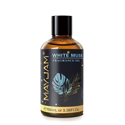 MAYJAM 100ML White Musk Fragrance Oils with Glass Dropper – Diffusers, Soap & Candle Making
