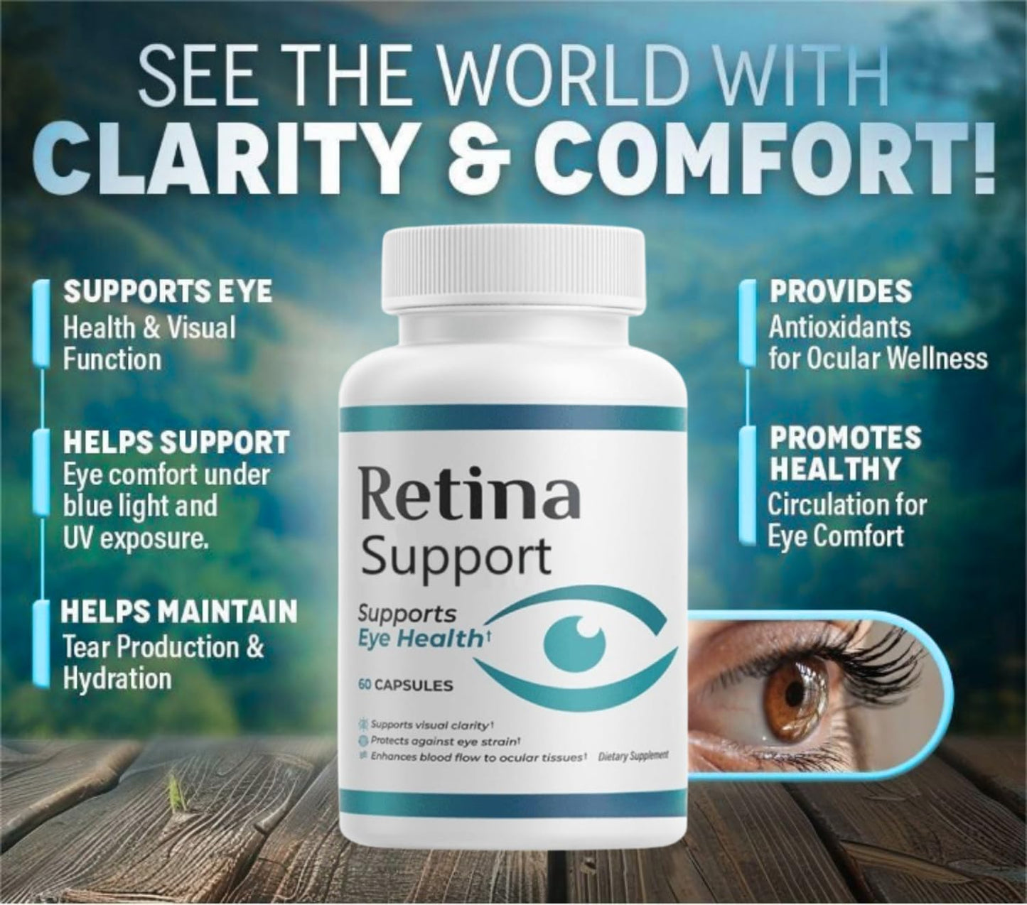 M B RetinaSupport Capsules (Pack 2) – 20/20 Vitamins, 120 Capsules
