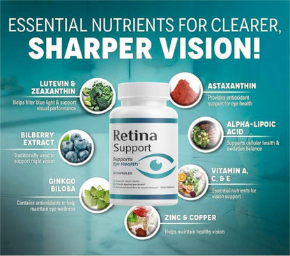 M B RetinaSupport Capsules (Pack 2) – 20/20 Vitamins, 120 Capsules
