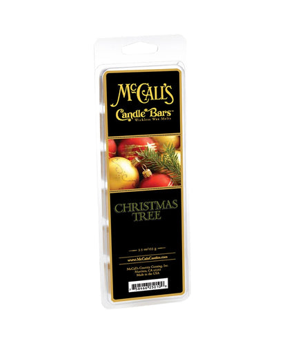 McCall’s Candles Christmas Tree Scented Wax Melt | 6-Wedge Break-Apart Bar | Evergreen Pine Fir Needle & Holiday Magic | 5.5 oz