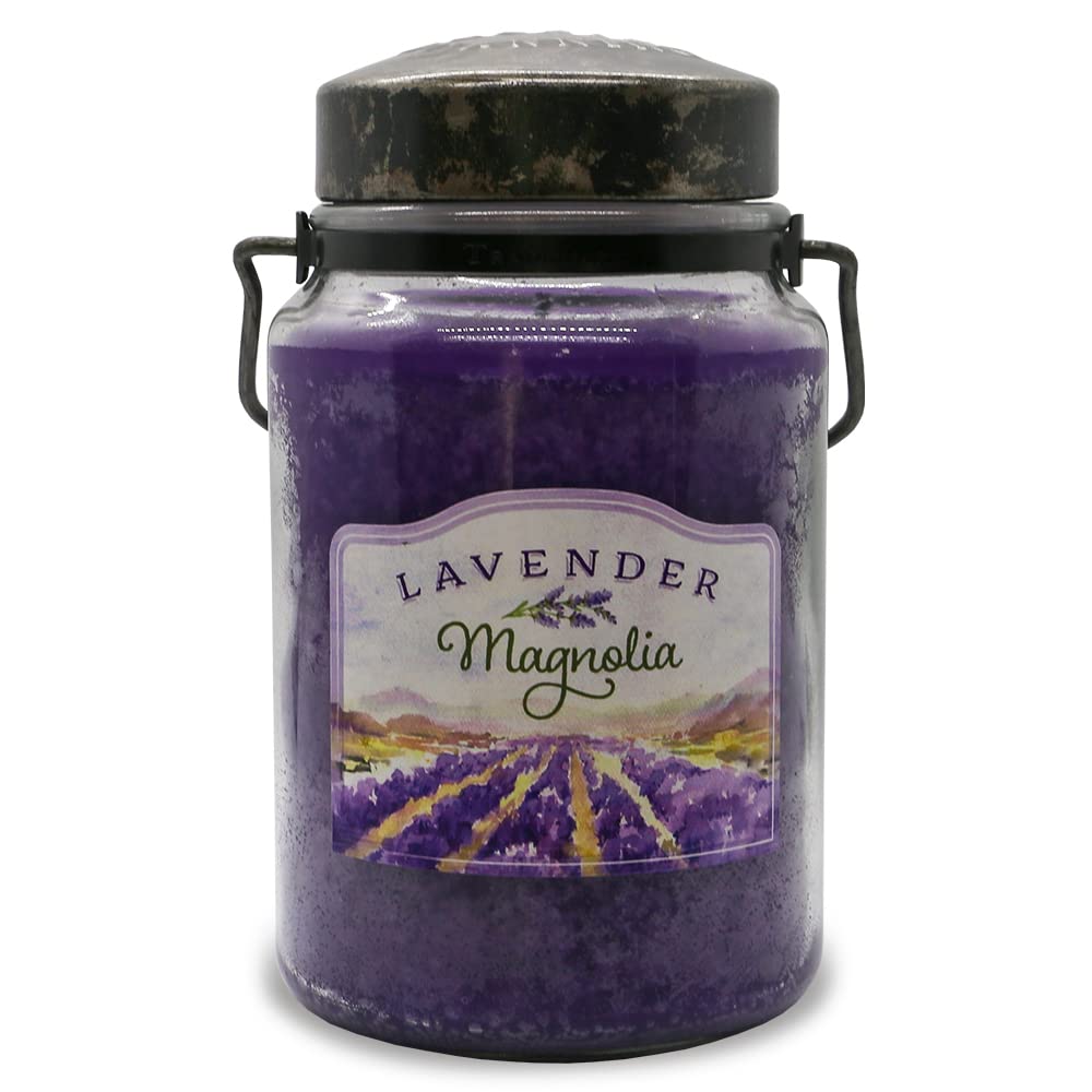 McCall’s Candles | Lavender Magnolia 26 oz – USA-Poured, Vintage Rustic Jar
