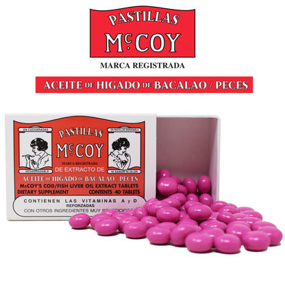 Mccoy Cod/Fish Liver Oil Extract Tablets 40 (Pack of 2) - Buy Online