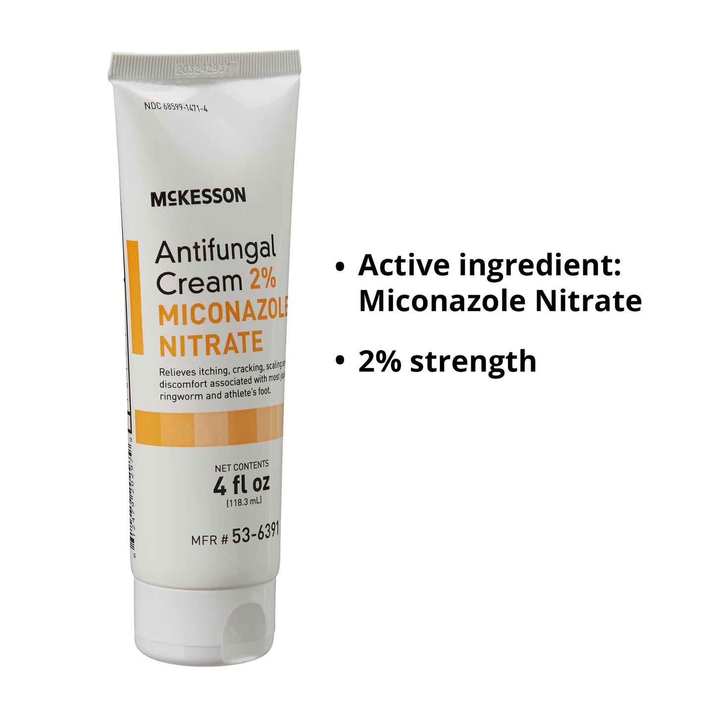 McKesson Antifungal Cream 2% Miconazole Nitrate – 4 oz