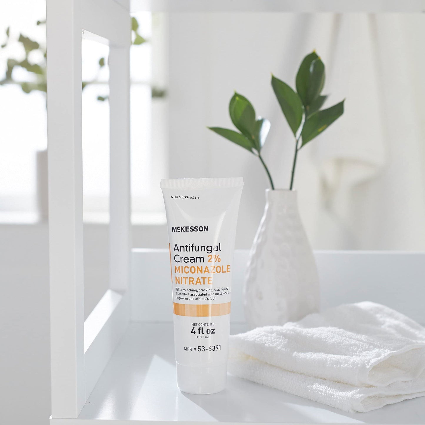 McKesson Antifungal Cream 2% Miconazole Nitrate – 4 oz Tube
