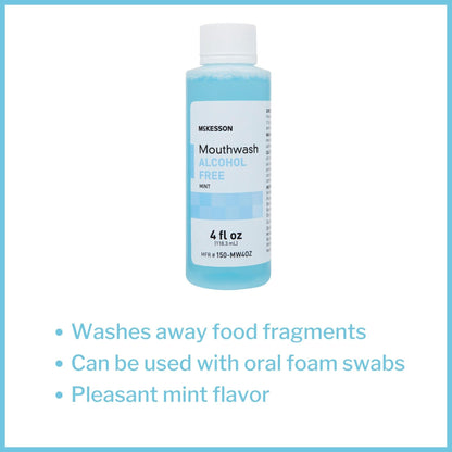 McKesson Mouthwash – Alcohol-Free Mint, 4 oz, 1 Count
