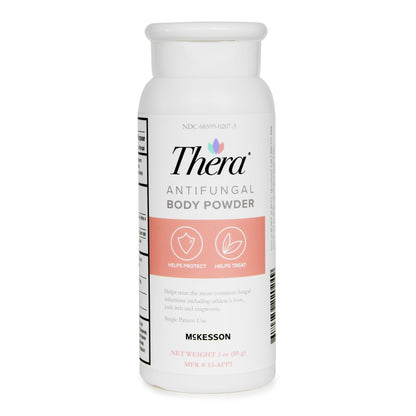 McKesson Thera Antifungal Body Powder 2% - Relief for Athlete's Foot, Jock Itch, Ringworm | 3 oz