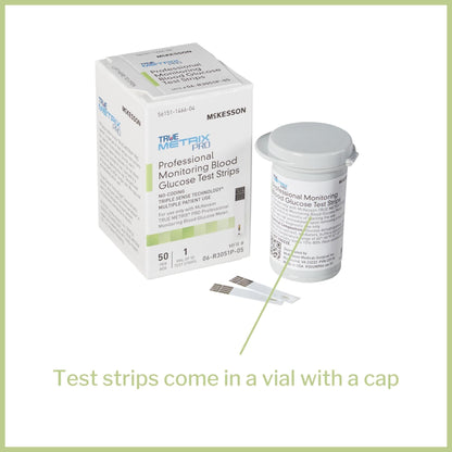 McKesson True METRIX Blood Glucose Test Strips — 50 Strips, Multi-Patient Use