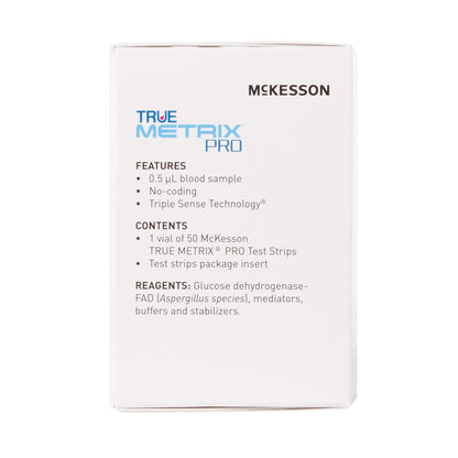 McKesson True METRIX Blood Glucose Test Strips — 50 Strips, Multi-Patient Use