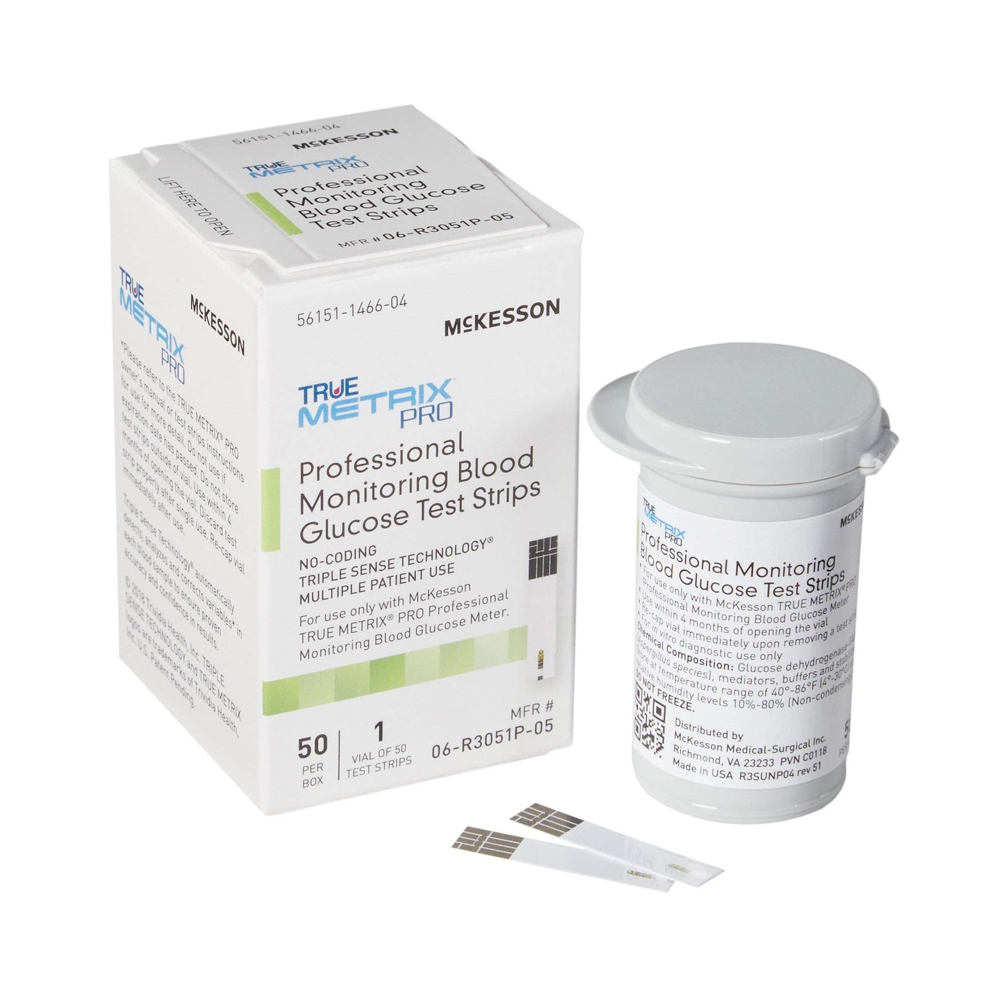 McKesson True METRIX Blood Glucose Test Strips — 50 Strips, Multi-Patient Use