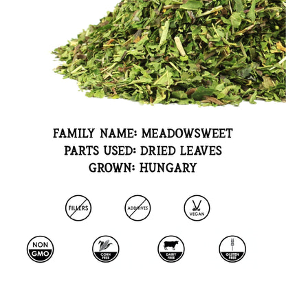 Meadowsweet Tincture Extract – Organic Meadowsweet (Filipendula Ulmaria) in Cold-Pressed Vegetable Glycerin