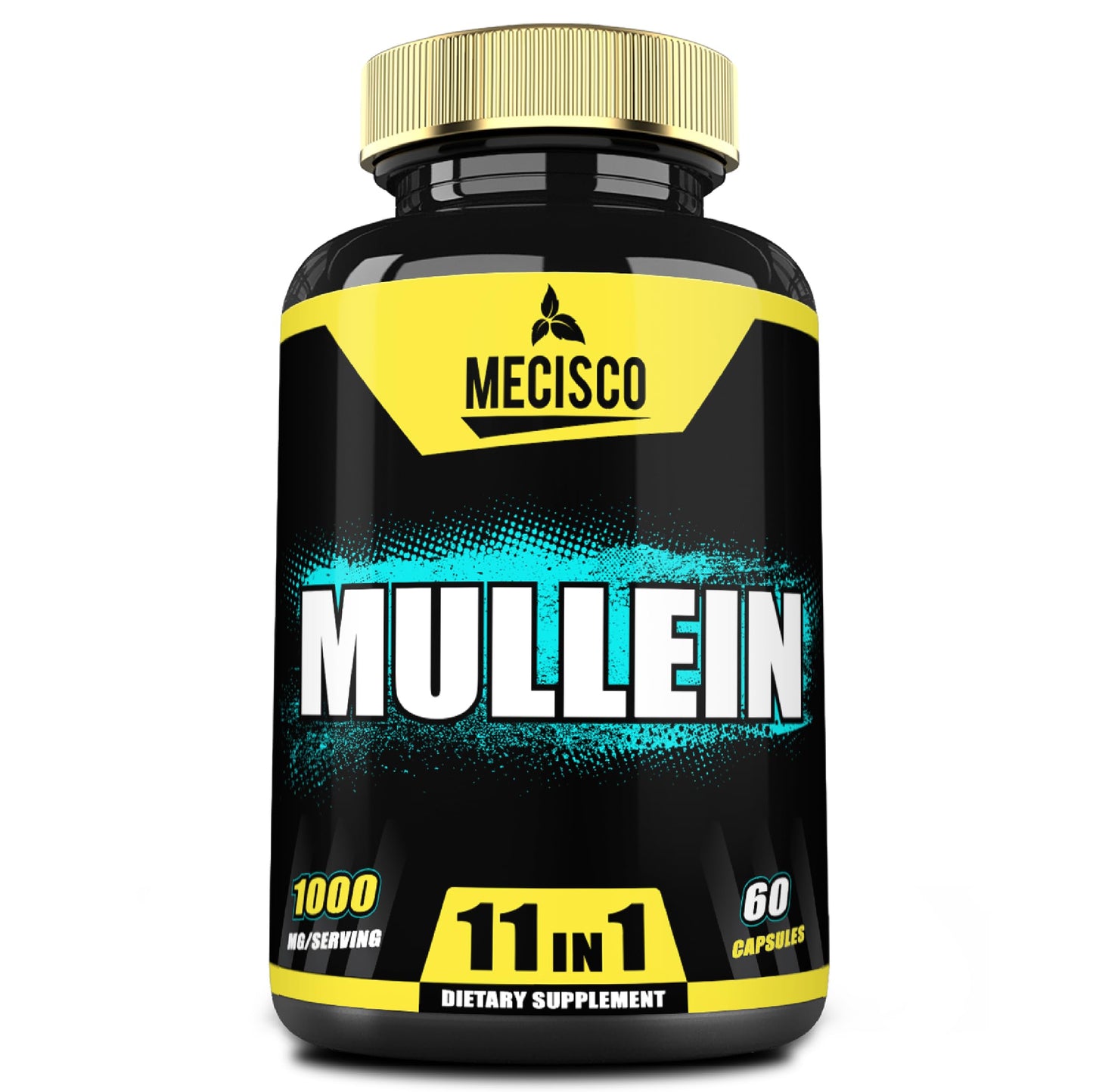 Mecisco 11in1 Mullein Leaf Capsules – Panax Ginseng, Cordyceps & More | 60 Capsules