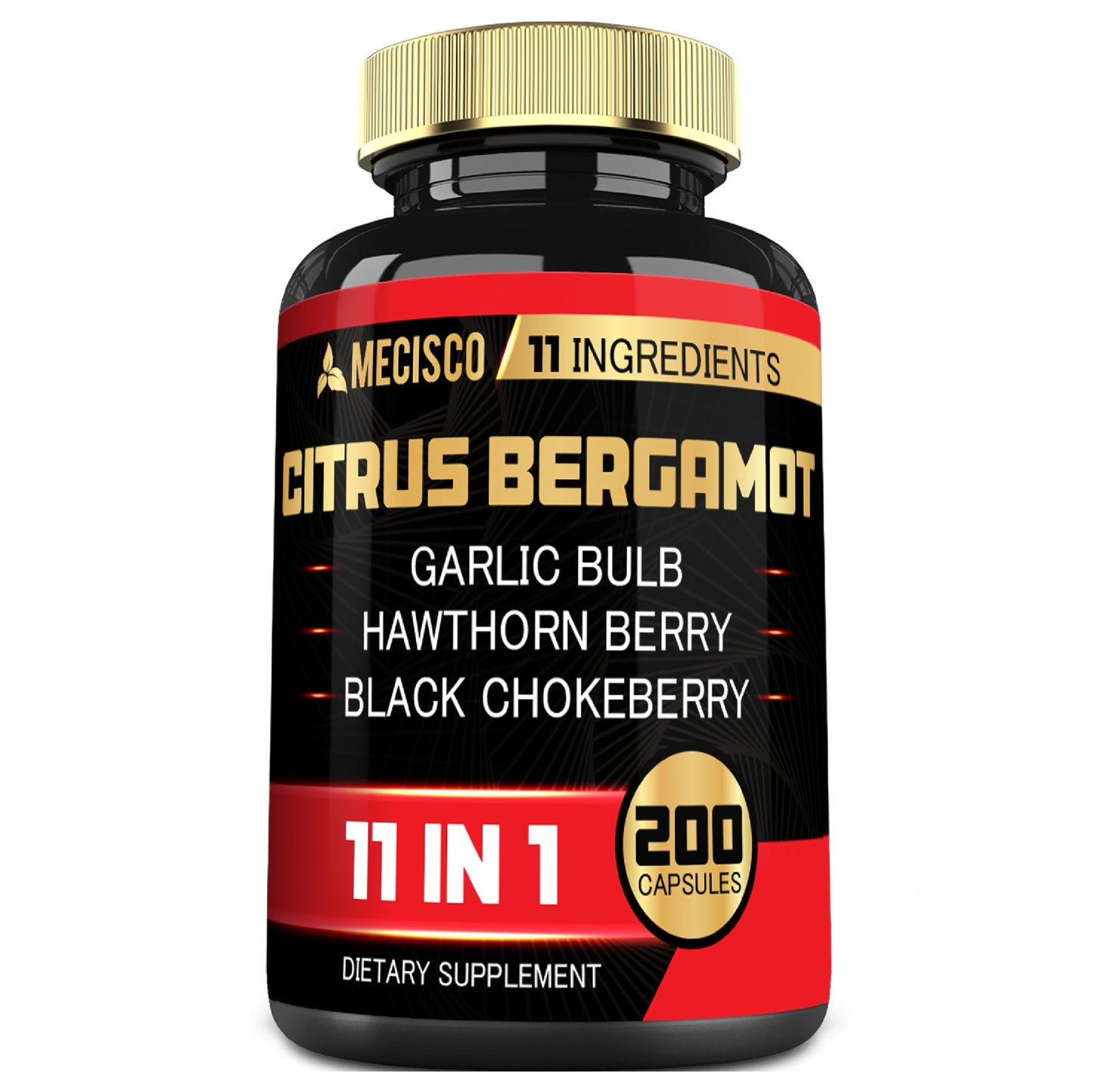 Mecisco Citrus Bergamot 11in1 1000mg – Immune & Circulatory Support, 200 Capsules