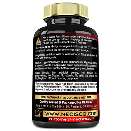 Mecisco Citrus Bergamot 11in1 1000mg – Immune & Circulatory Support, 200 Capsules