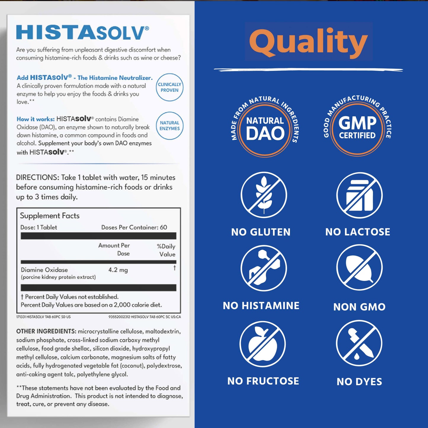 Medagel HISTAsolv Extra Strength DAO Enzyme – Histamine Intolerance (Austria) – 10 Pack
