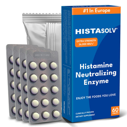 Medagel HISTAsolv Extra Strength DAO Enzyme for Histamine Intolerance – 60 Pack (Austria) BritishVita | Premium UK Vitamins & Wellness Supplements
