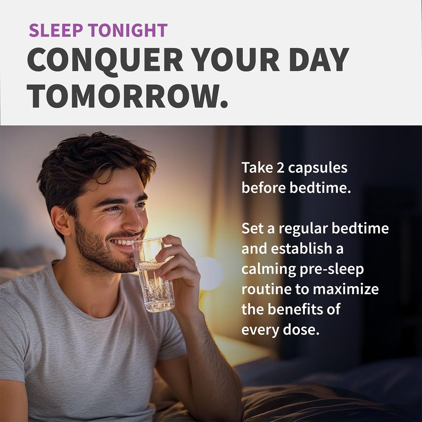 MEDCHOICE 12-in-1 Melatonin Sleep Capsules – 5mg Melatonin + Magnesium Glycinate 500mg (90ct, Pack of 4)