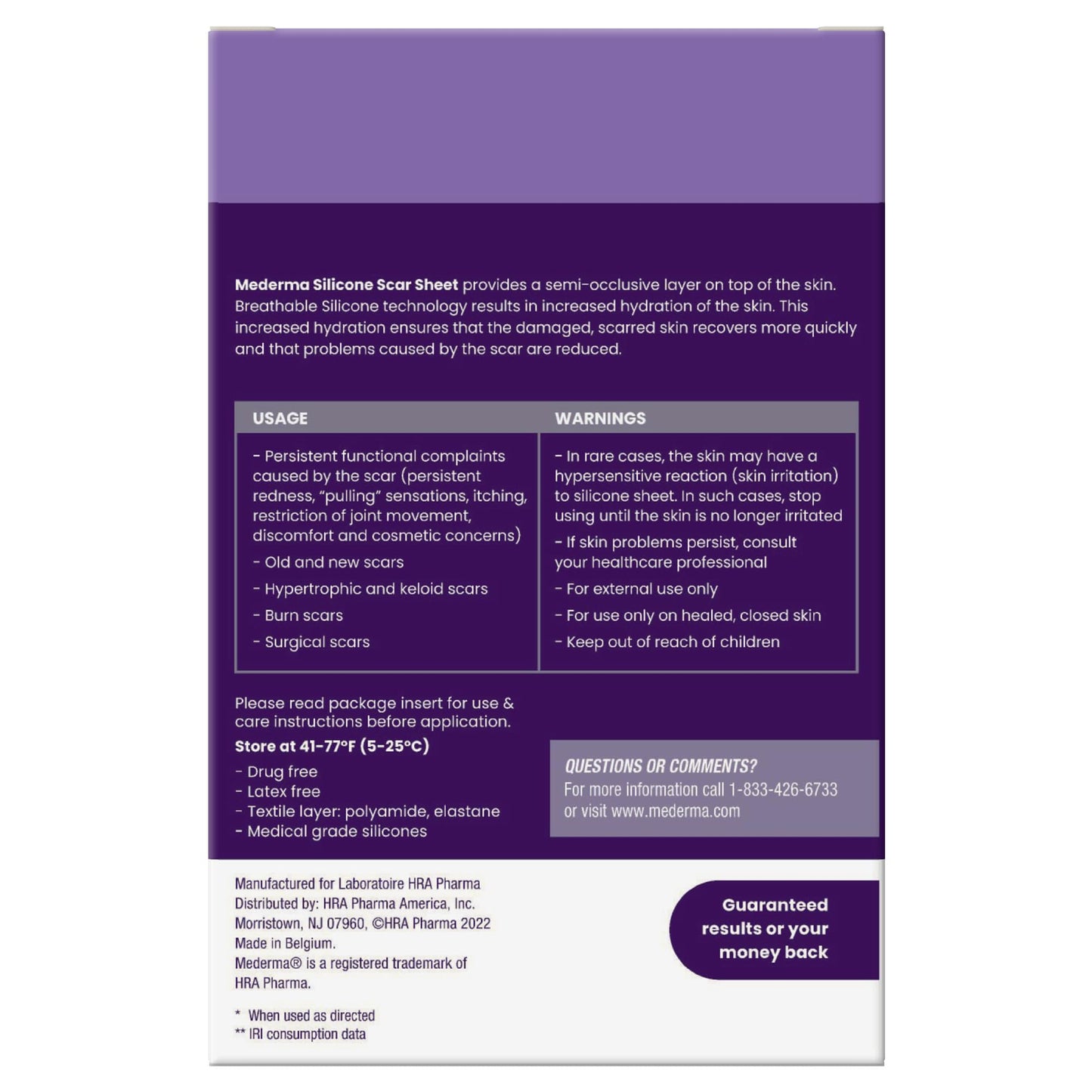 Mederma Medical Grade Silicone Scar Sheets – Breathable, Flexible, 4-Count