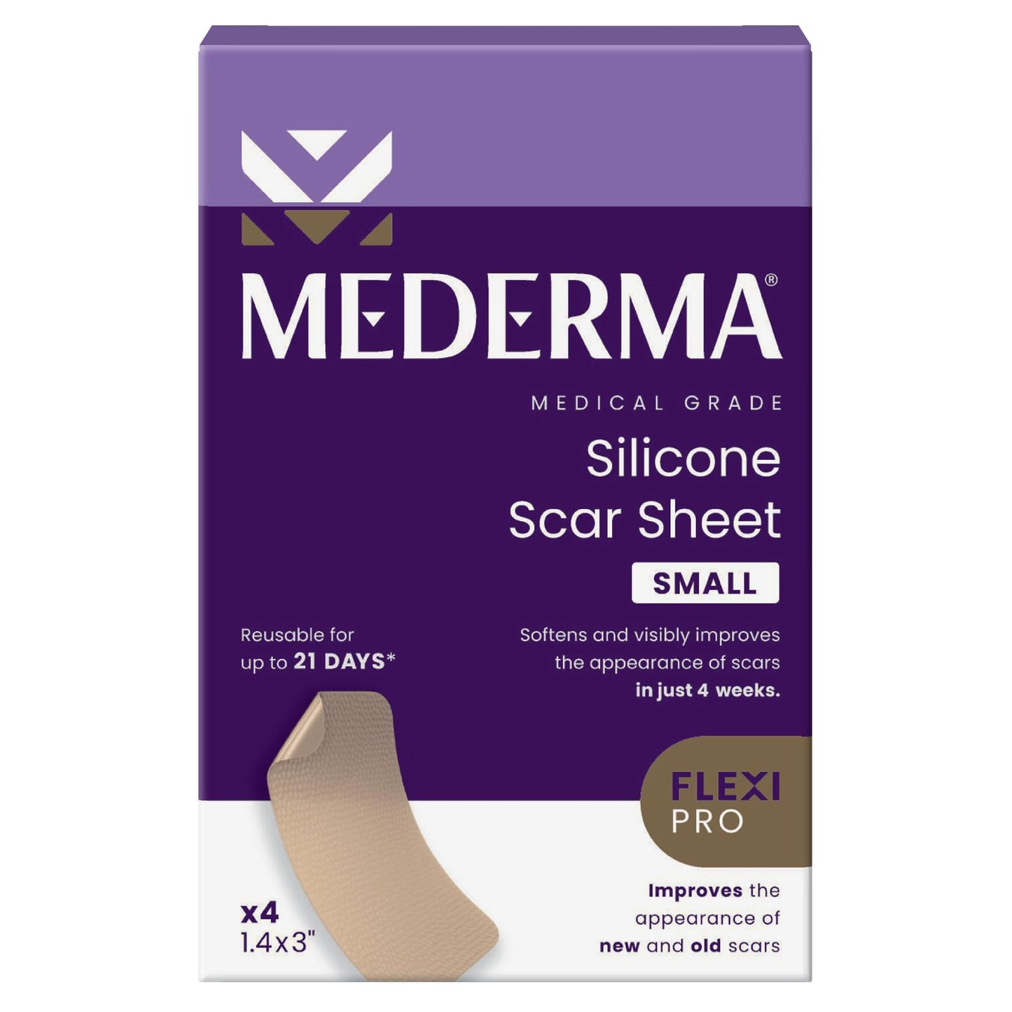 Mederma Medical Grade Silicone Scar Sheets – Breathable, Flexible, 4-Count