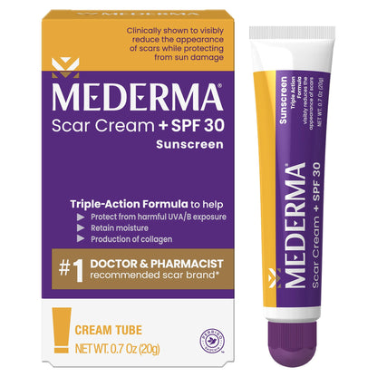Mederma Scar Cream Plus SPF 30 - Advanced Scar Treatment with Sun Protection (0.7 oz)