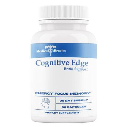 Medical Miracles Cognitive Edge Brain Support - 60 Capsules (30 Day Supply) USA Made