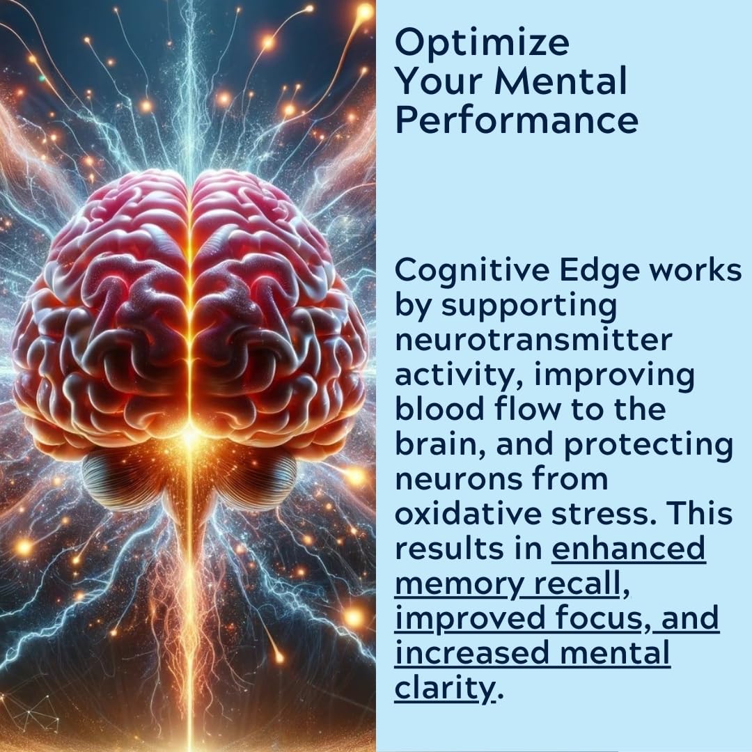 Medical Miracles Cognitive Edge Brain Support - 60 Capsules (30 Day Supply) USA Made