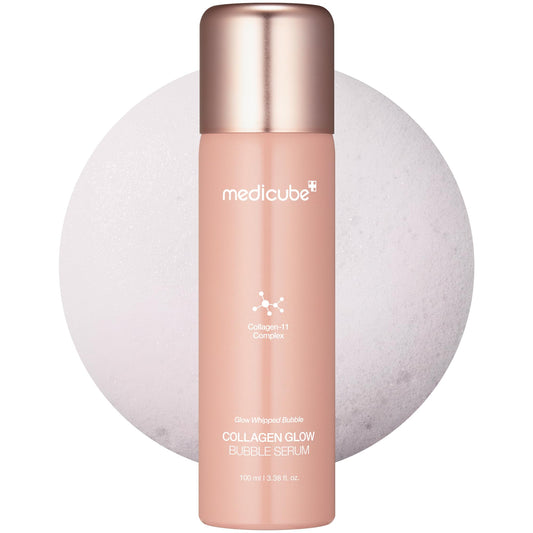 Medicube Collagen Glow Bubble Serum – Fast-Absorbing Bubble Serum for 24h Glow & Lift | Korean Skincare (3.38 fl oz)