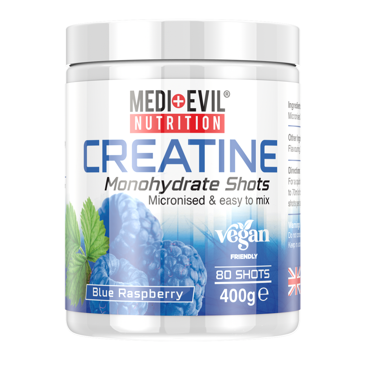 Creatine Monohydrate Shots 400g 123nutrition