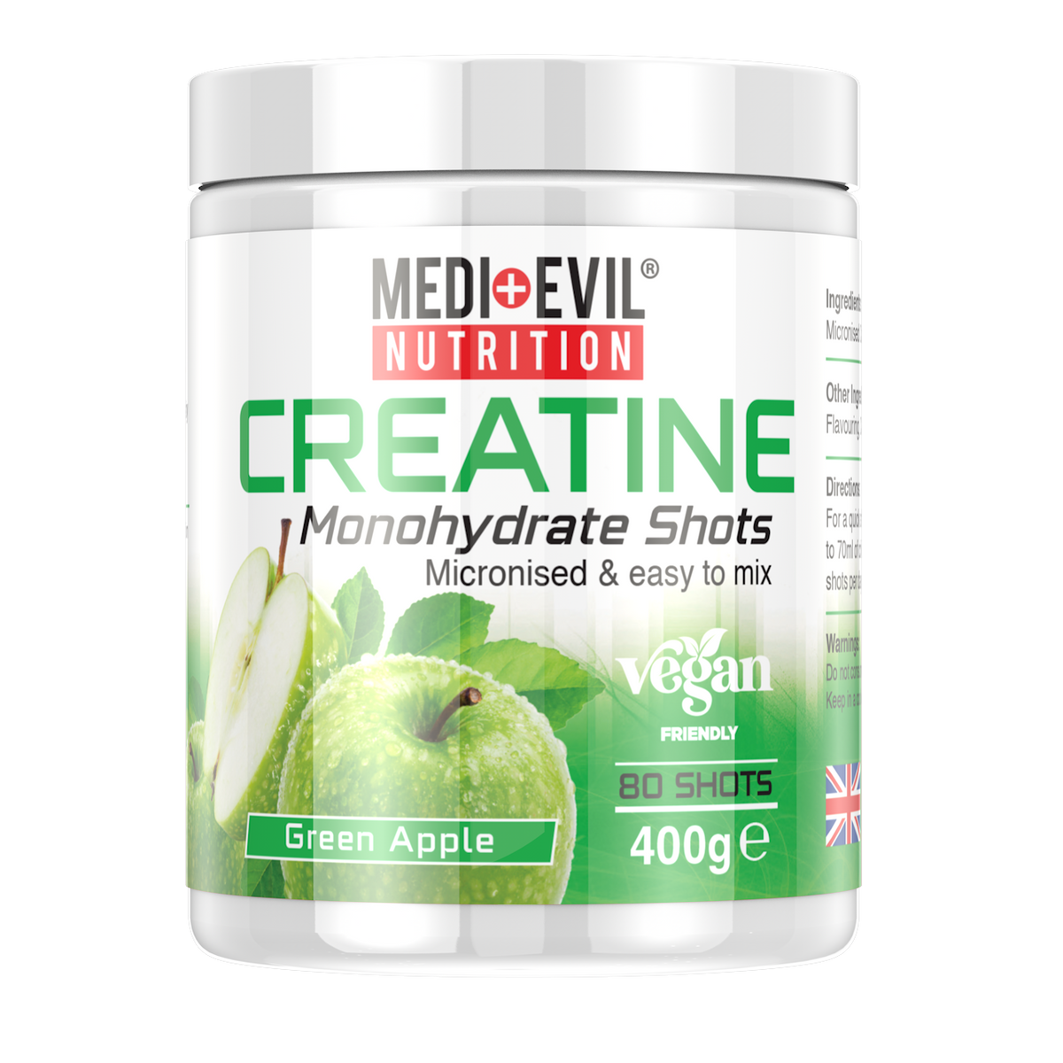 Creatine Monohydrate Shots 400g 123nutrition