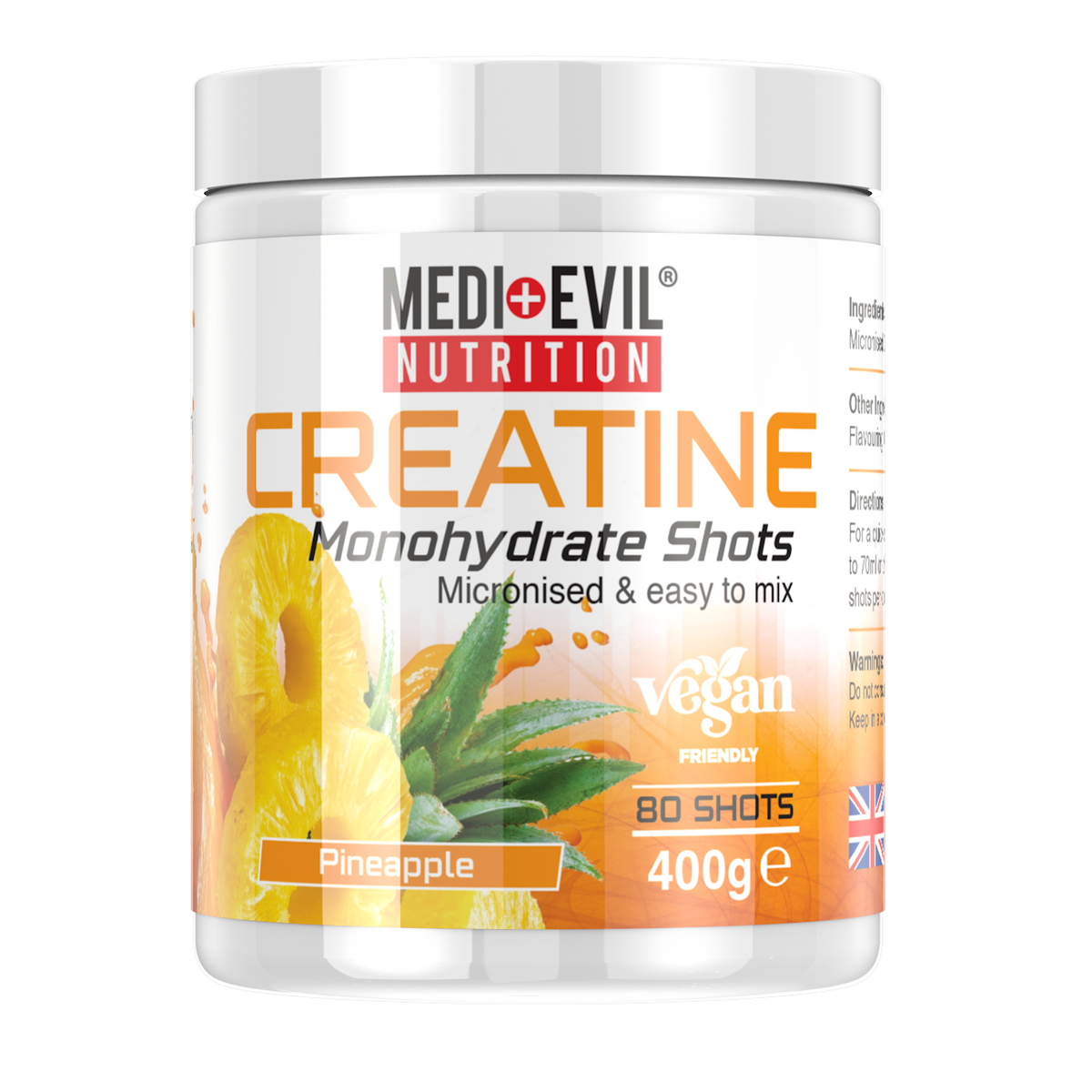 Creatine Monohydrate Shots 400g 123nutrition