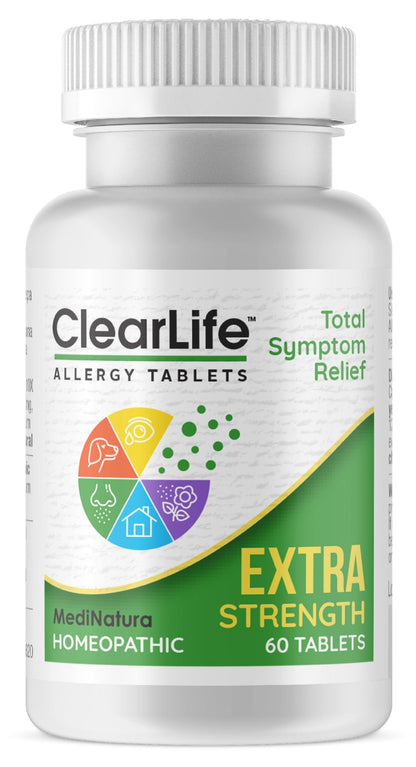 MediNatura ClearLife Extra Strength Allergy Relief – Non-Drowsy, 60 Tablets