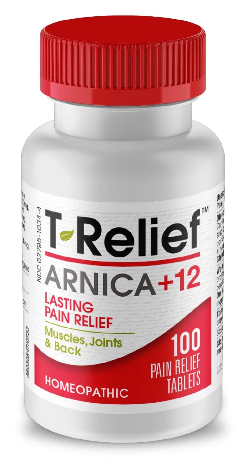 MediNatura T-Relief Arnica +12 Natural Actives – Whole Body, Fast-Acting Homeopathy (100 Tablets)