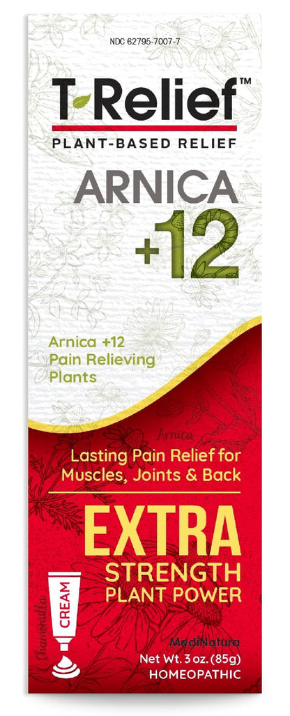 MediNatura T-Relief Extra Strength Arnica Cream – Whole-Body Comfort (3 oz)