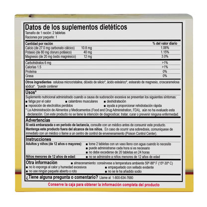Medique Medi-Lyte Electrolyte Tablets with Potassium Chloride for Cramps - 100 Tablets