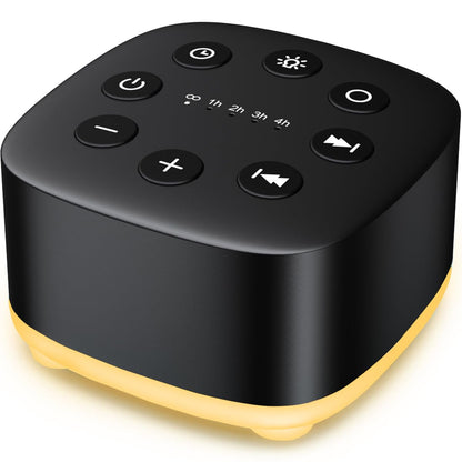 Meditation White Noise Sound Machine — 30 Sounds, 32-Stage Volume, 12 Night Light, Travel-Ready