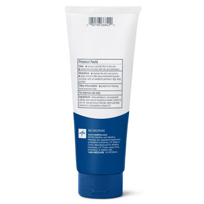 Medline Remedy Essentials Ointment - Unscented, Hypoallergenic Incontinence Skin Care (7 oz Tube, 12 Count)