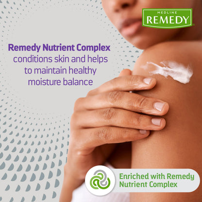 Medline Remedy Specialized Skin Cream (32 oz) – Nourishing, Hypoallergenic Lotion with 1.5% Dimethicone (Orange Vanilla)