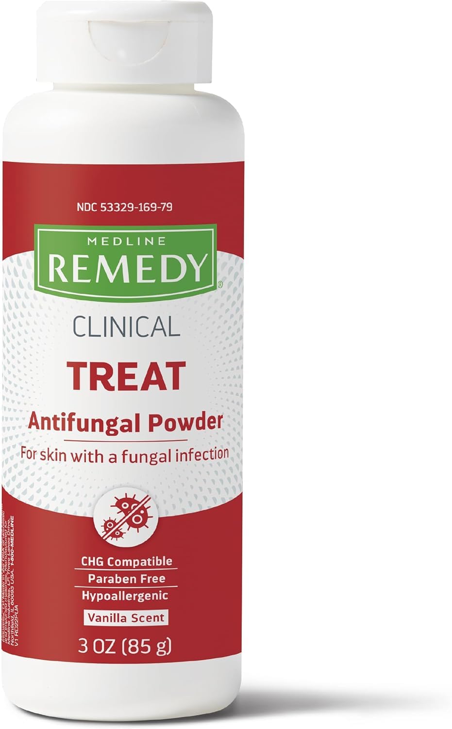 Medline Remedy Phytoplex Antifungal Powder with Miconazole Nitrate - Lightly Scented, 3 oz