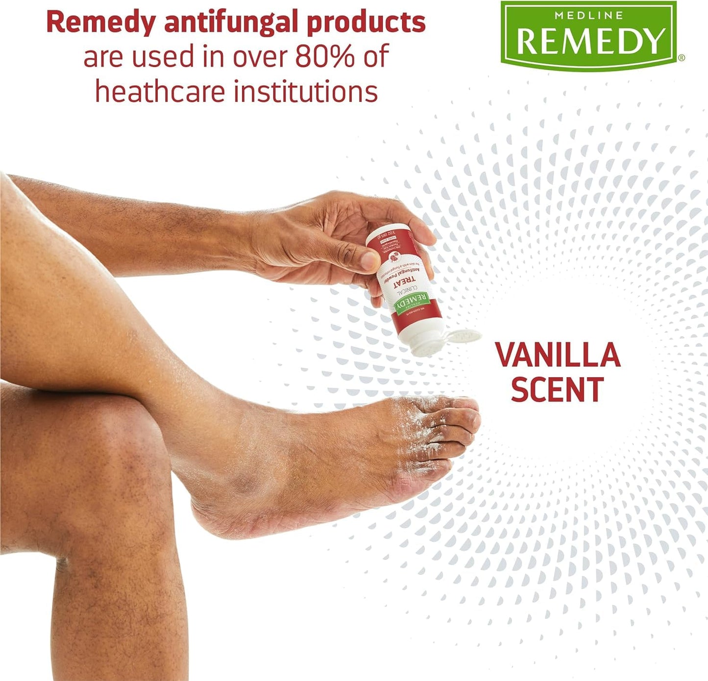 Medline Remedy Phytoplex Antifungal Powder with Miconazole Nitrate - Lightly Scented, 3 oz