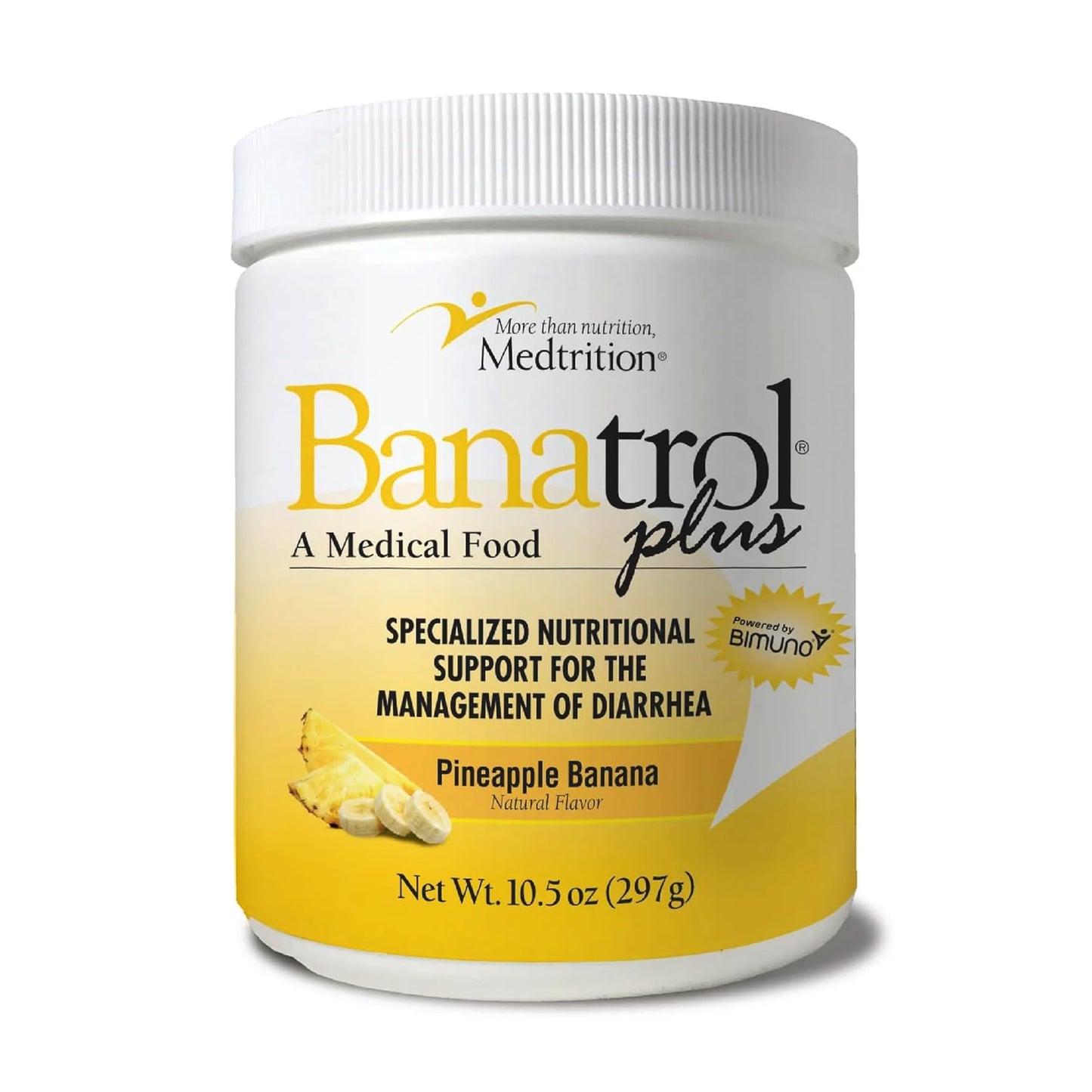 Medtrition Banatrol Natural Anti-Diarrheal with Prebiotics – Pineapple, 28 Servings