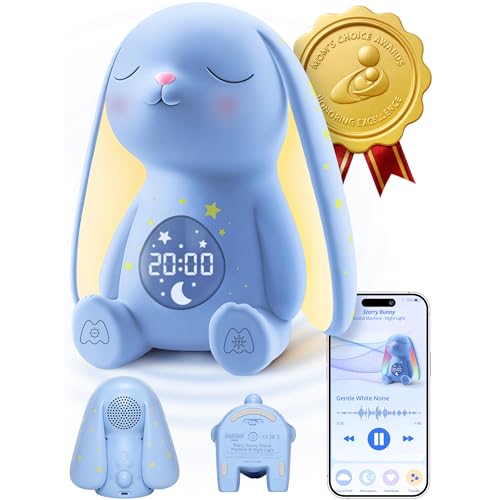 Mewaii White Noise Machine for Baby | 2025 Mom's Choice Awards Edition, 100 Sounds, Cry Detection, App Control, Night Light
