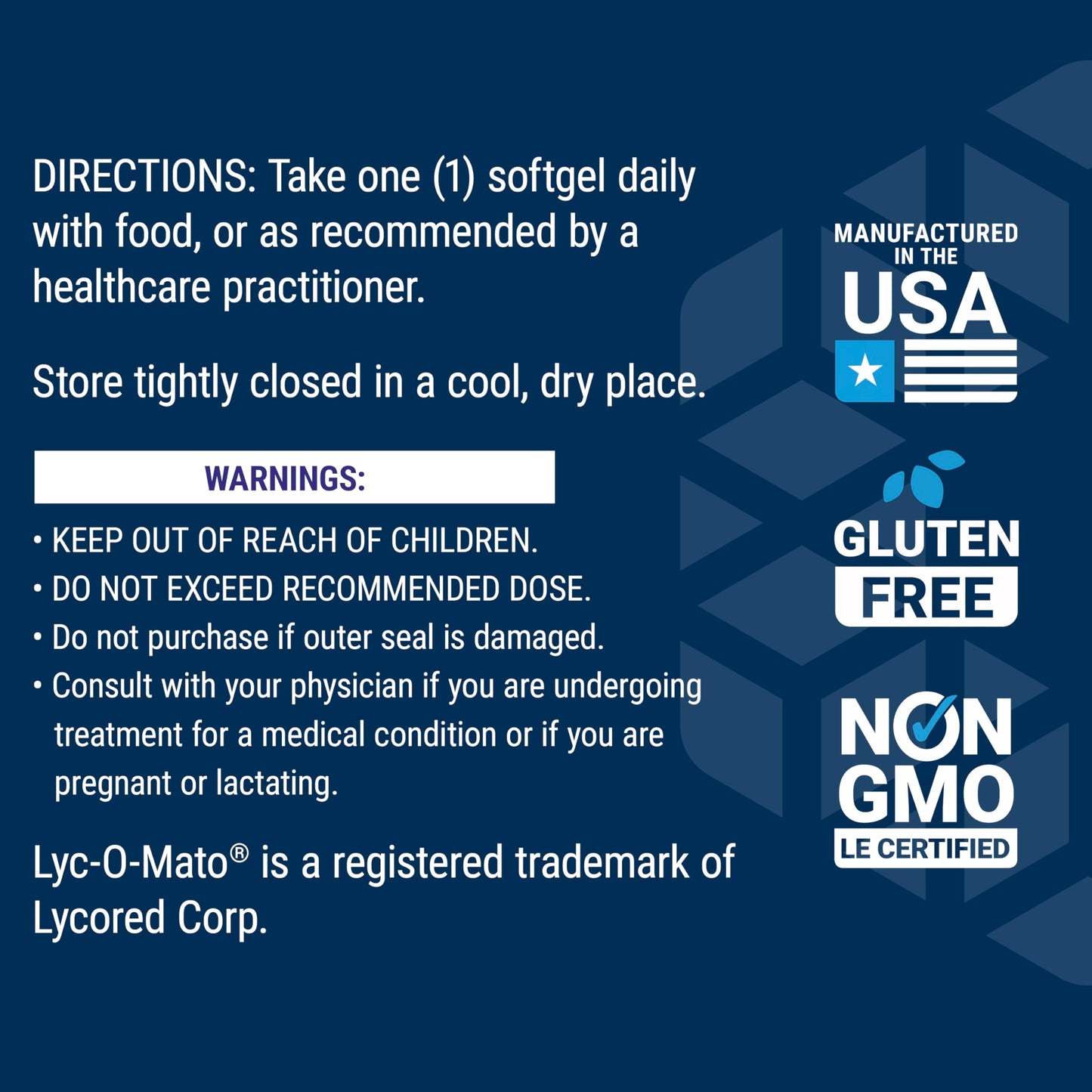 Mega Lycopene 90 Softgels – Prostate & Arterial Health, Non-GMO, Gluten-Free
