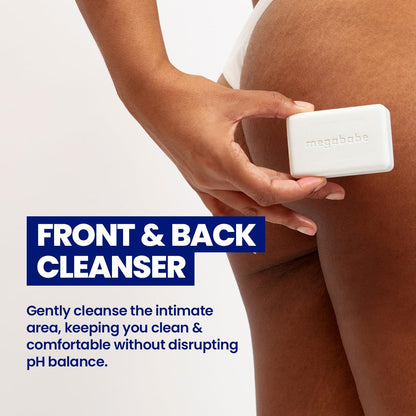 Megababe Bidet Bar | pH-Balanced Intimate Cleansing Bar (4.5 oz) | Stocking Stuffer Gift
