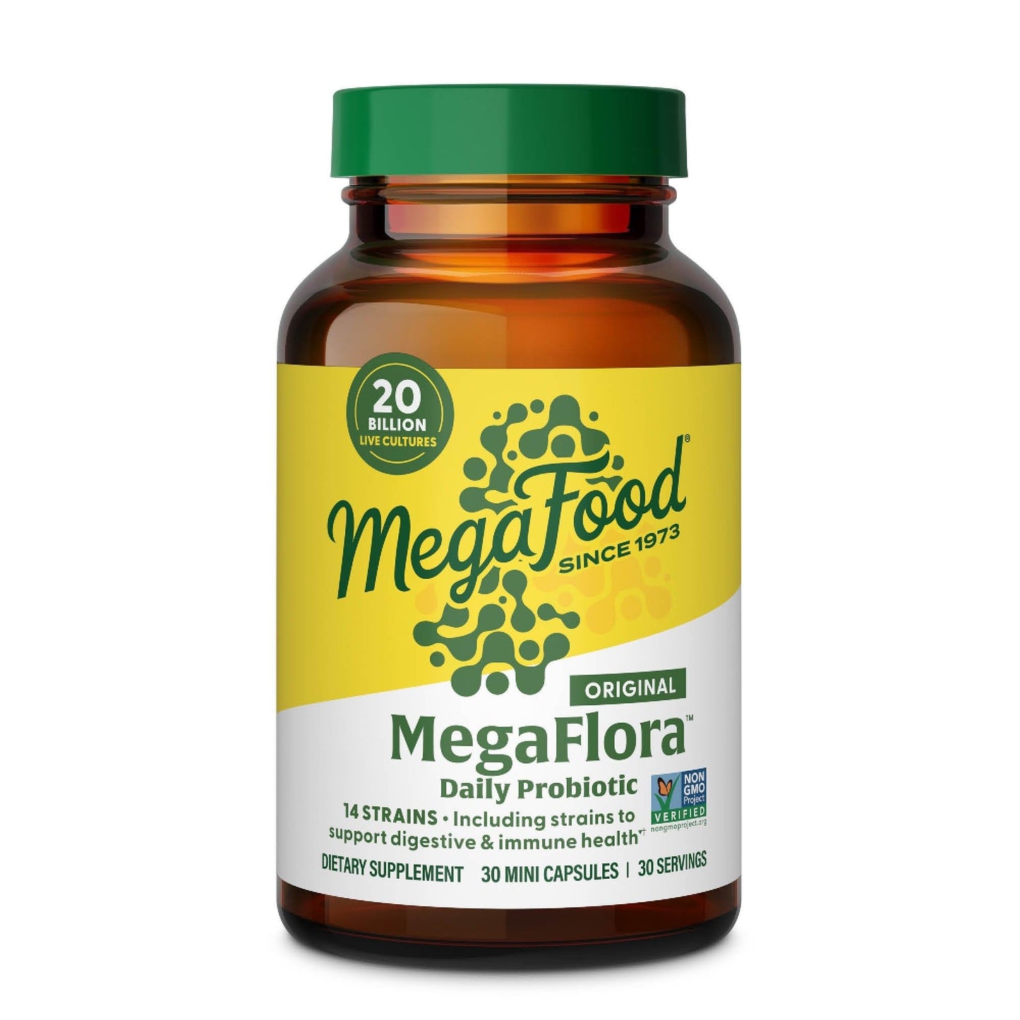 MegaFood MegaFlora Probiotic – 20B CFU, 14 Strains, Women’s Digestive Health