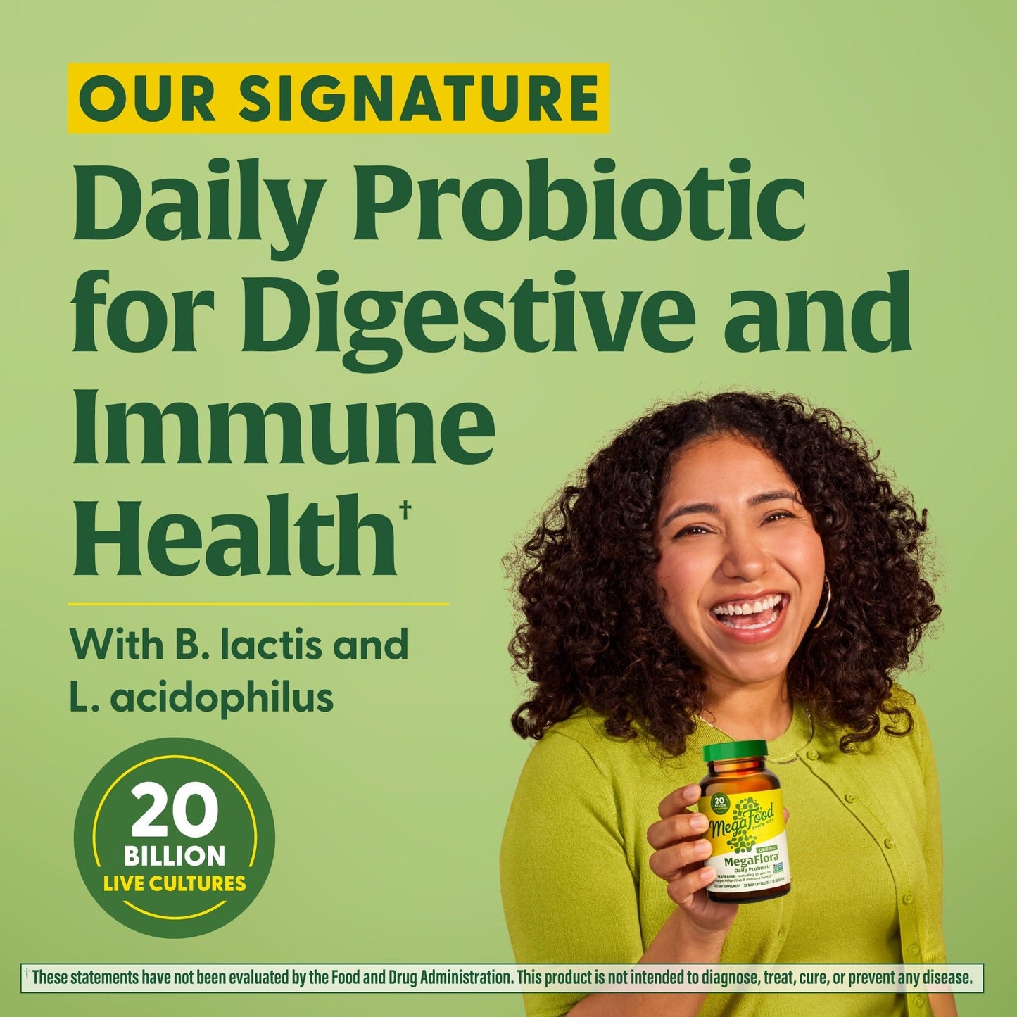 MegaFood MegaFlora Probiotic – 20B CFU, 14 Strains, Women’s Digestive Health