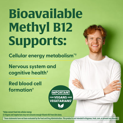 MegaFood B12 Energy Gummies – Vegan Methyl B12, Cranberry, USDA Organic